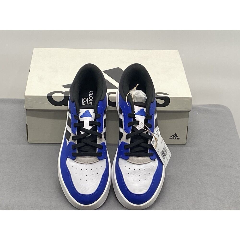 adidas Men’s Court 24 Shoes Size 11 White/Black/ Blue - Picture 4 of 7